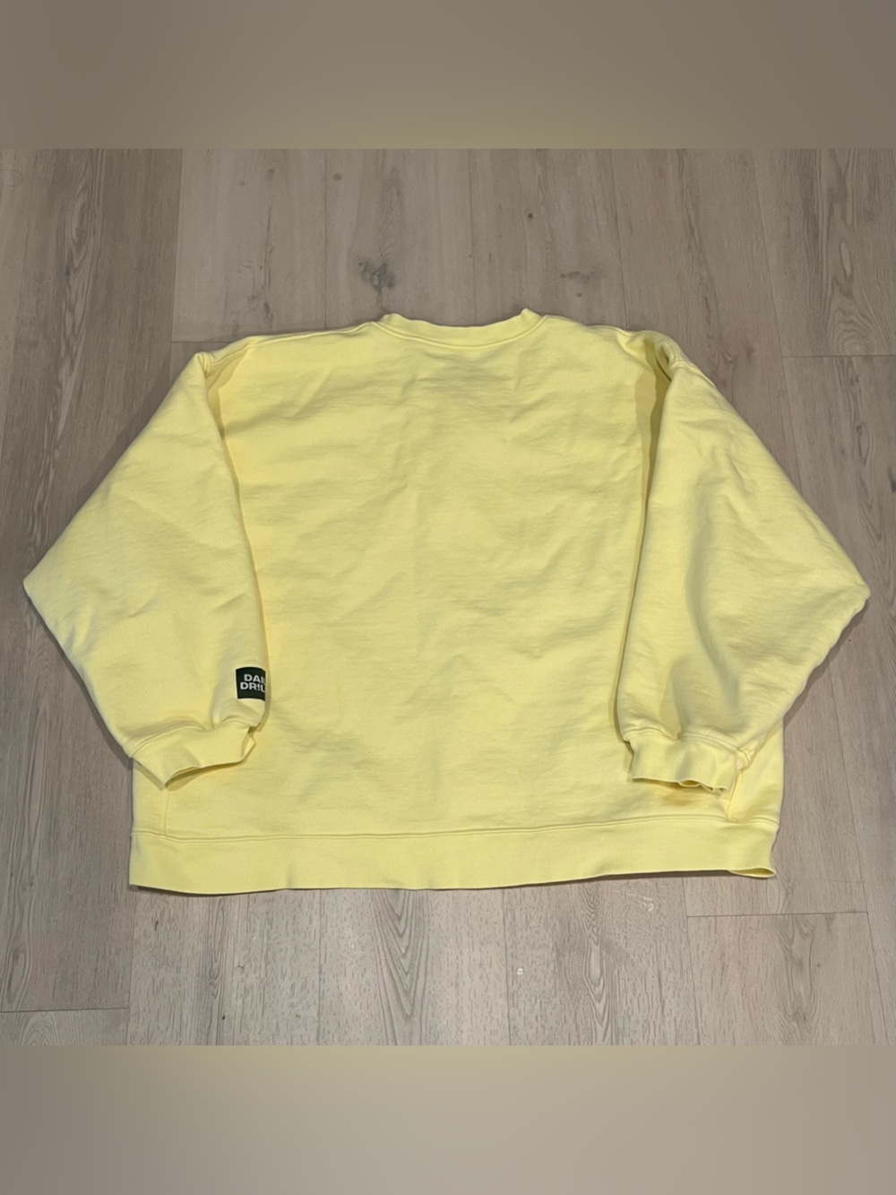 Daily Drills Oversized Crew Lemonade Yellow Henley Sweatshirt - Picture 5 of 9